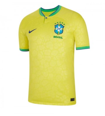 Brasilien Hjemmebanetrøje VM 2022 Kort ærmer